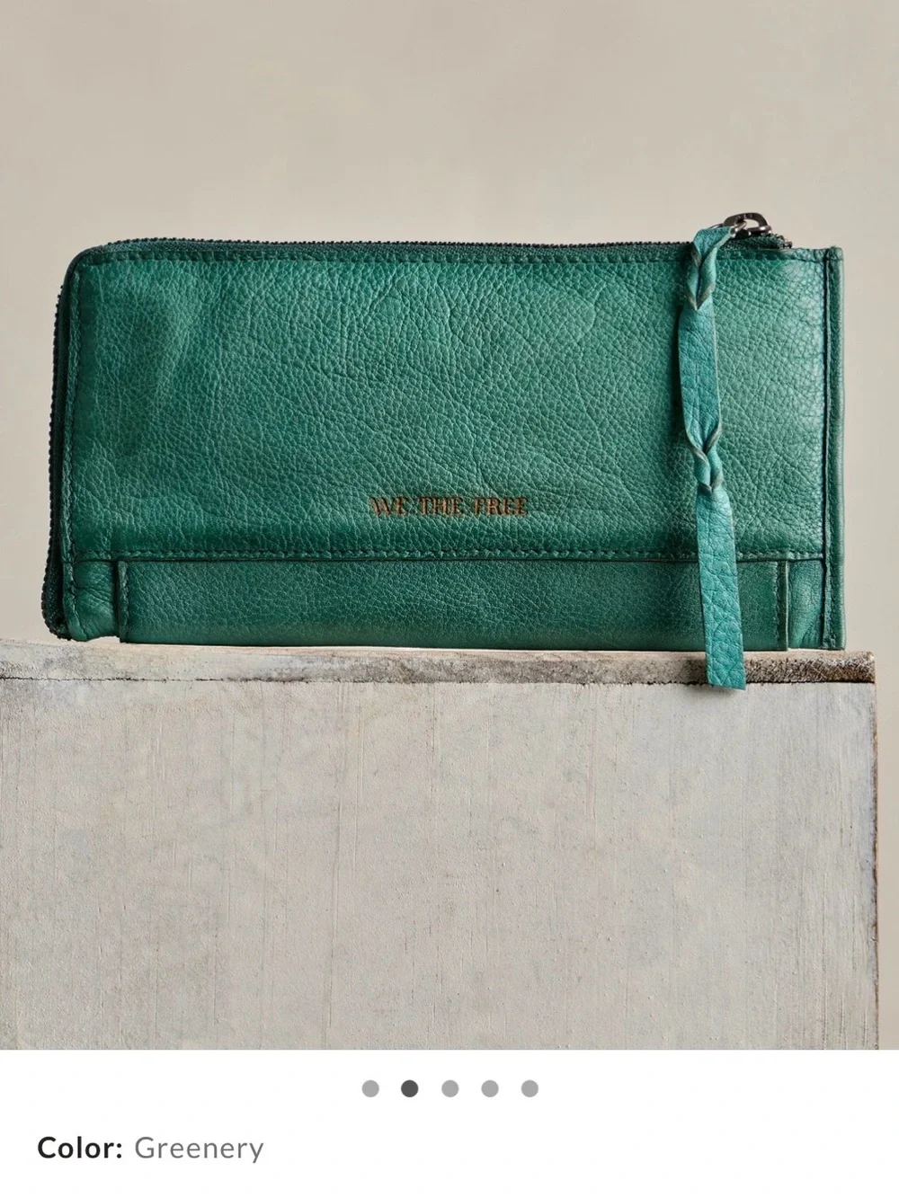 We the free greenery wallet